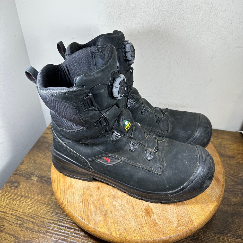 Red Wing 3035 Galvanext Mens Black BOA Safety Toe Work Boots 10.5 EE Wide